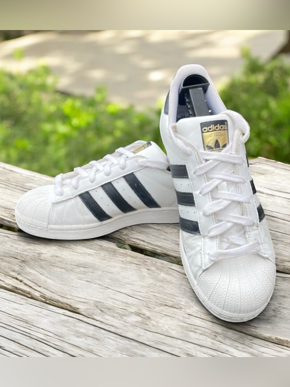 Adidas Superstar Sneakers Black and White Size US 6.5 Women’s EUR 37.5 CM 23.5